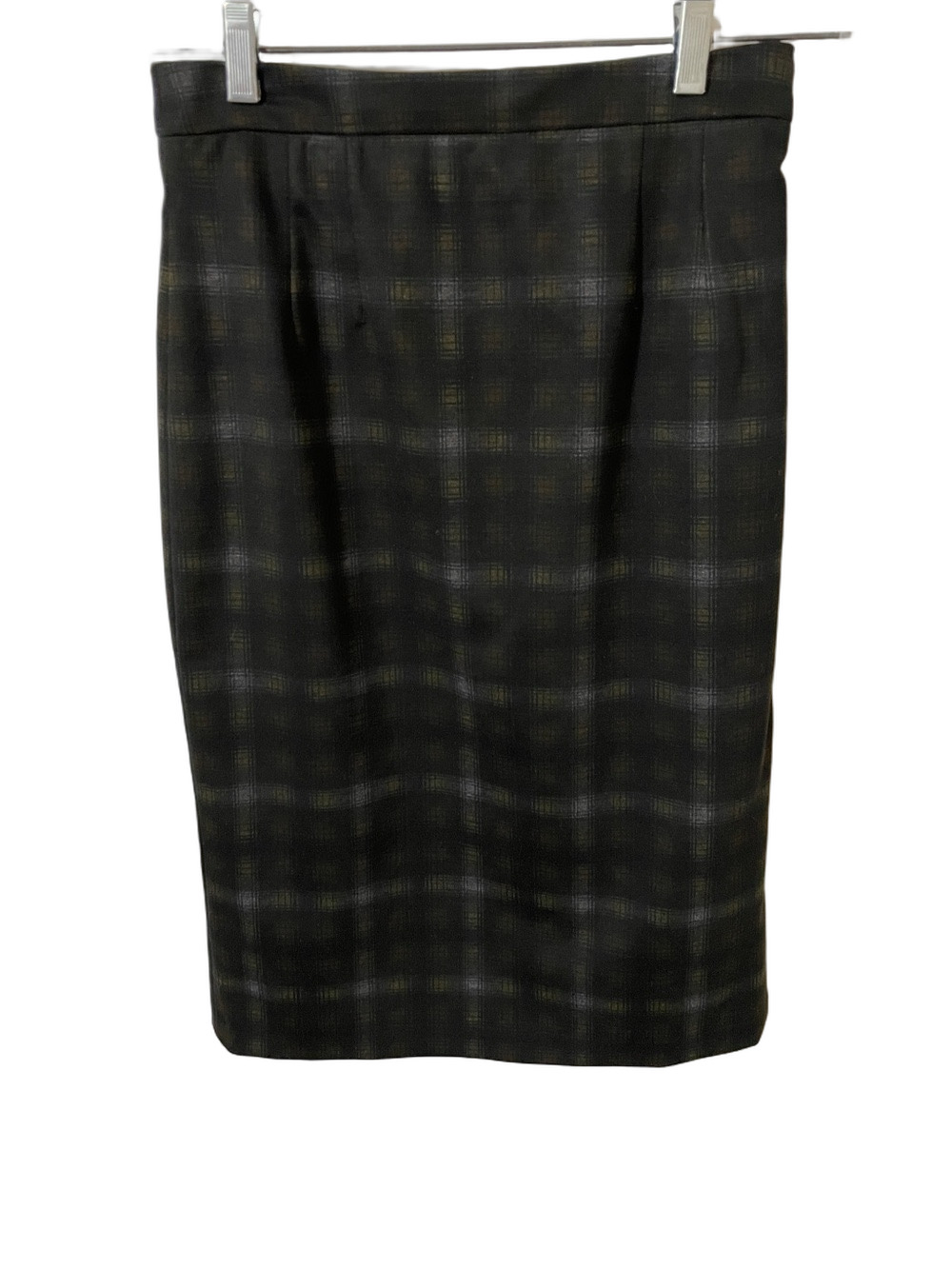 Hilary Macmillan Black Plaid Pencil Skirt Size 4